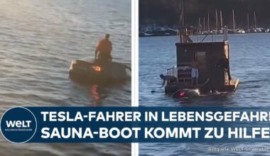 SPEKTAKULÄRE RETTUNG OSLO: Tesla stürzt in eiskalten Fjord – Glücklicher Zufall rettet Leben