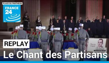 Le Chant des Partisans interprété lors de la panthéonisation de Missak Manouchian • FRANCE 24