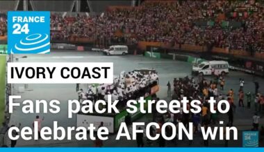 Jubilant fans take to streets to celebrate Ivory Coast’s AFCON victory • FRANCE 24 English