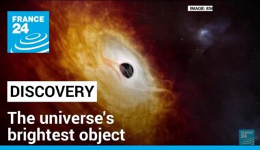 Astronomers find what may be the universe's brightest object with a black hole devouring a sun a day