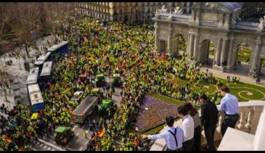 Espagne : les agriculteurs ont manifesté dans la capitale contre les politiques de l'UE