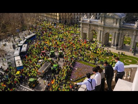 Espagne : les agriculteurs ont manifesté dans la capitale contre les politiques de l'UE