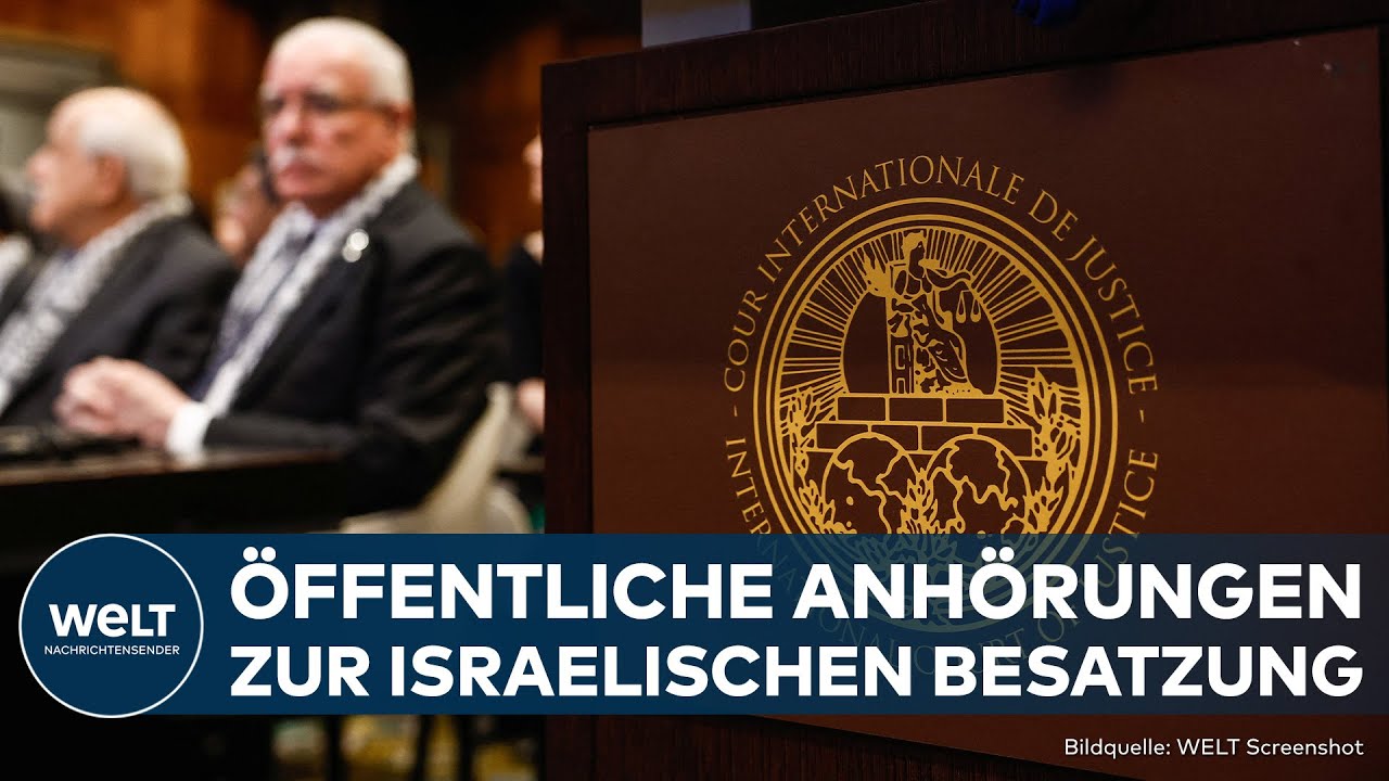 DEN HAAG: Anhörung zu Israels Vorgehen in besetzten Gebieten startet vor Internationalen Gerichtshof