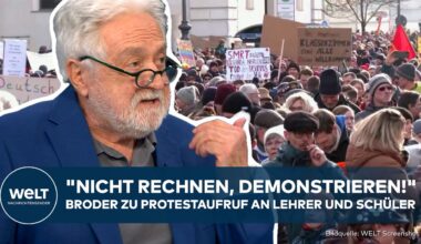 PROTEST GEGEN AFD: "Nicht rechnen, demonstrieren!" Broder zu Demoaufruf an Lehrer und Schüler