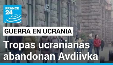 Tropas ucranianas se retiran de Avdiivka; preocupación en Kiev por falta de municiones