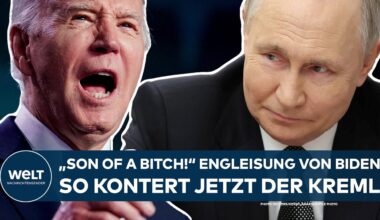 JOE BIDEN: "Son of a bitch!" US-Präsident beleidigt Wladimir Putin - so kontert jetzt der Kreml