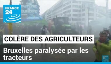 Colère des agriculteurs : Bruxelles paralysée par les tracteurs • FRANCE 24