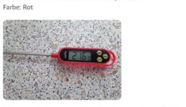 Defektes Thermometer