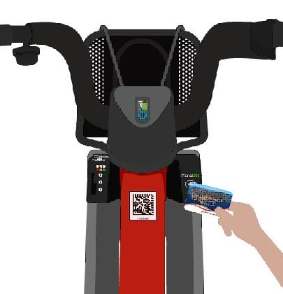 Using CAM Card to Rent Monabike