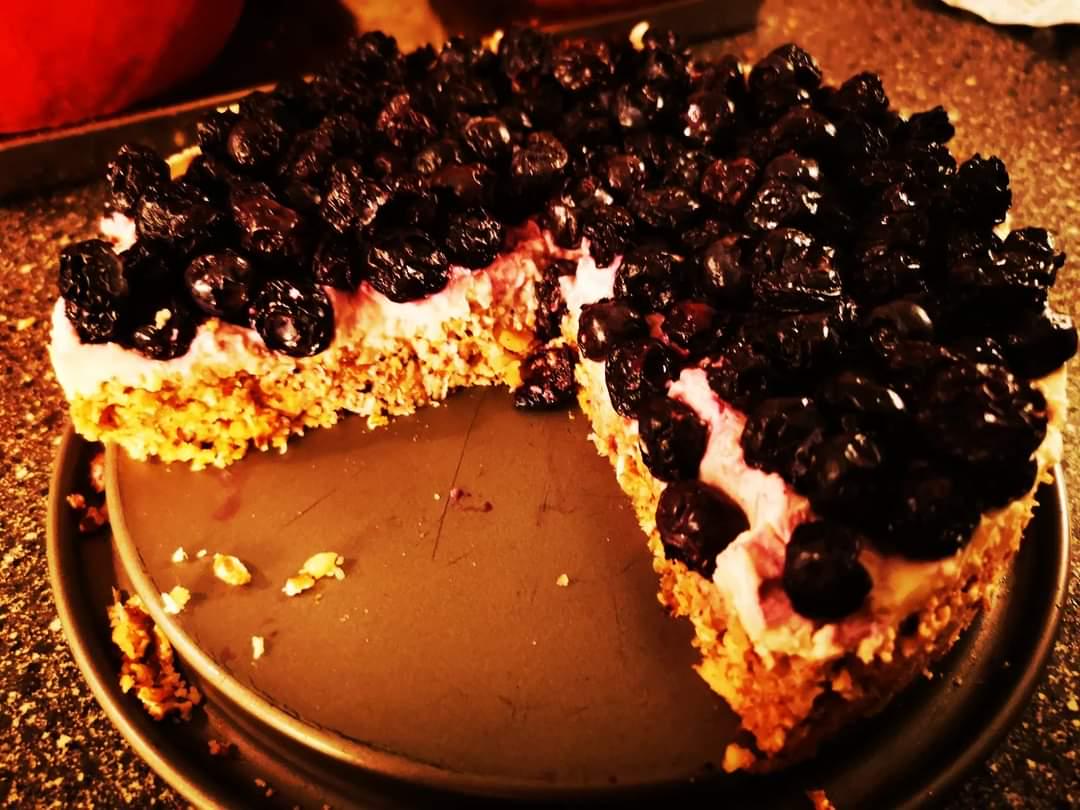 Blaubeer Frischkäse Kuchen