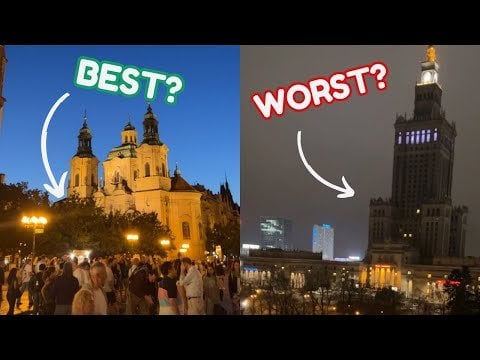 Officially ranking Central Europe capital cities - from worst to best