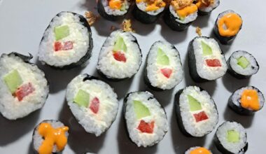 Selfmade Sushi, vegetarisch