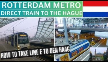 ROTTERDAM METRO | LINE E to DEN HAAG CENTRAAL | ROTTERDAM to THE HAGUE NETHERLANDS