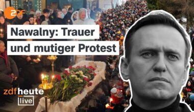 Trauer und Anti-Kriegs-Parolen: Tausende nehmen Abschied von Alexej Nawalny I ZDFheute live