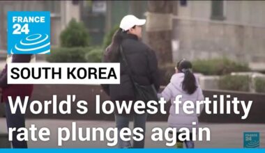 In South Korea, world's lowest fertility rate plunges again in 2023 • FRANCE 24 English