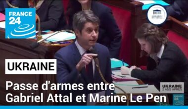 Ukraine : passe d'armes entre Gabriel Attal et Marine Le Pen à l'Assemblée • FRANCE 24