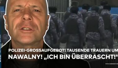 NAWALNY: Trotz Polizei-Großaufgebots! Tausende Menschen nehmen in Moskau Abschied vom Gegner Putins