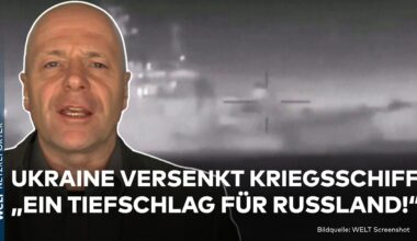 PUTINS KRIEG: Schwerer Schlag gegen Russland! Ukraine versenkt Kriegsschiff an der Krim