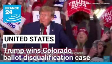 Trump wins Colorado ballot disqualification case at US Supreme Court • FRANCE 24 English