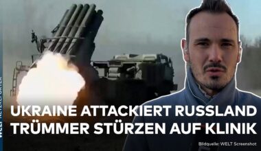 PUTINS KRIEG: Ukraine attackiert Ziel in Russland - Luftabwehr aktiv! Trümmer stürzen auf Klinik