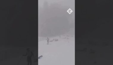 Skiers crash and pileup in Russia as snowstorm hits Sochi course