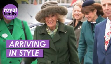 Queen Arrives for 'Style Wednesday' at Cheltenham Festival