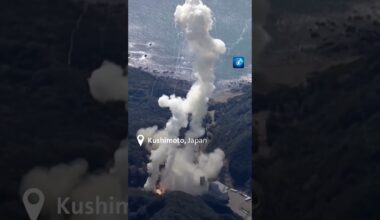 In Japan ist eine Rakete kurz nach dem Start explodiert. #Rakete #Explosion #Japan #tagesschau