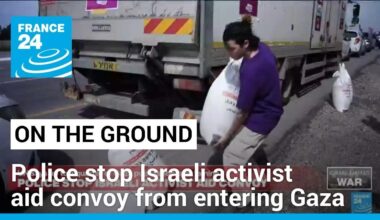 Police stop Israeli activist aid convoy from entering Gaza as famine looms • FRANCE 24 English