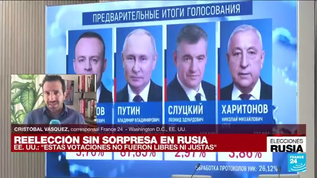 Informe desde Washington: para EE. UU. las elecciones en Rusia no fueron ni libres ni justas