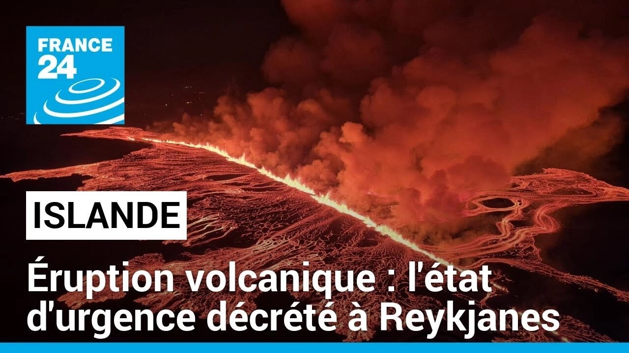 Éruption volcanique en Islande : l'état d'urgence décrété sur la péninsule de Reykjanes