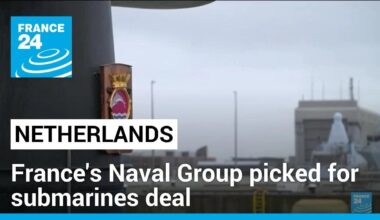 Netherlands select France's Naval Group for submarines deal • FRANCE 24 English