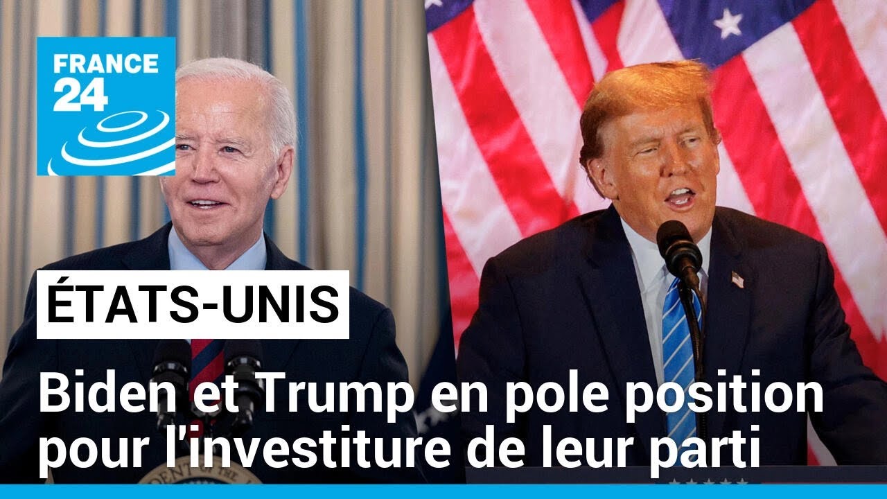 États-Unis : Joe Biden et Donald Trump désormais assurés de décrocher l'investiture de leur parti