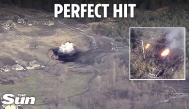 Ukrainian drones destroy TWO Russian rocket launchers in perfect shots