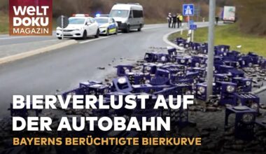 KULMBACH: "Tausende Liter Bier fließen über Asphalt!" Berüchtigte Bierkurve zwingt LKWs in die Knie!