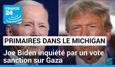 Primaires dans le Michigan : Joe Biden inquiété par un vote sanction sur Gaza • FRANCE 24