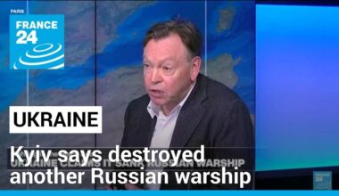 Ukraine says destroyed another Russian warship in Black Sea • FRANCE 24 English