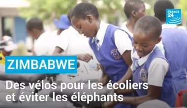 Zimbabwe : des vélos offerts pour éviter les éléphants sur le chemin de l’école • FRANCE 24