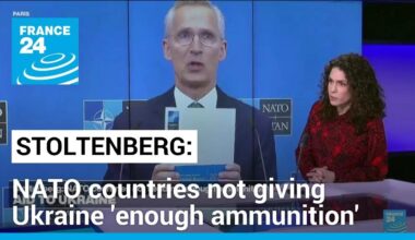 Stoltenberg says NATO countries not giving Ukraine 'enough ammunition' • FRANCE 24 English