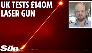 Britain’s £140m DragonFire laser gun blasts drone out of the sky in incredible declassified footage