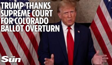 Trumps thanks Supreme Court for unanimous decision to let him stay on Colorado ballot