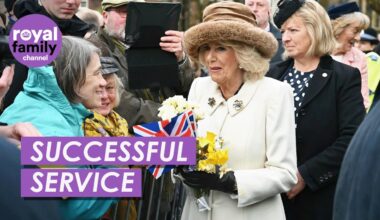 Queen Camilla Meets Well-Wishers After Attending Royal Maundy Service