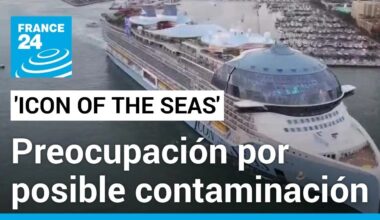 Zarpó el crucero más grande del mundo, ambientalistas preocupados por la contaminación