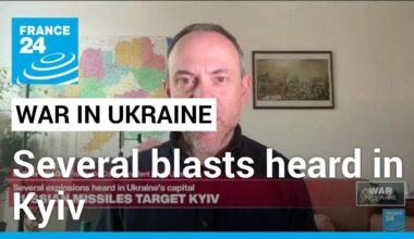 Several blasts heard in Kyiv as officials say missile debris falls on city • FRANCE 24 English