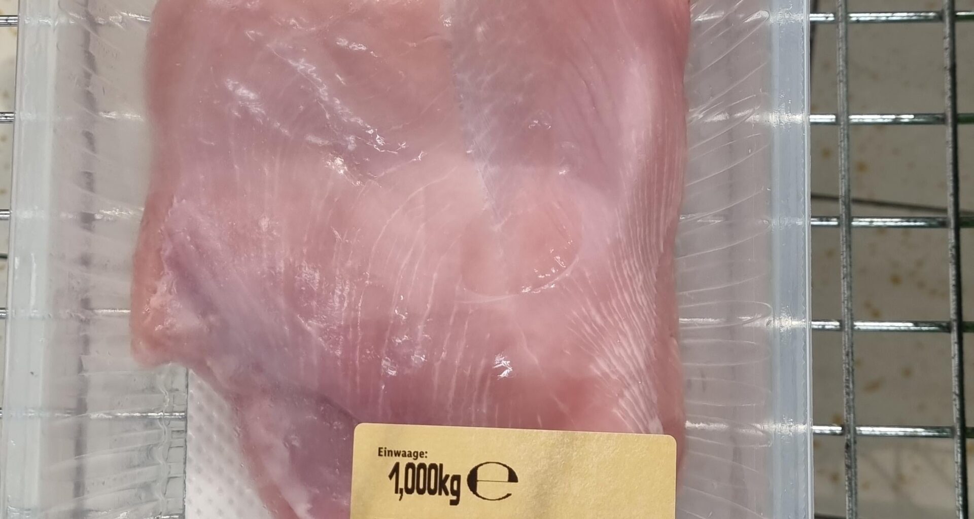 Rohes angebrochenen Fleisch aufbewahren