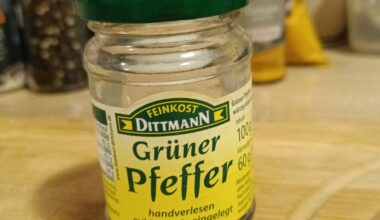 Eingelegter grüner Pfeffer noch verwendbar?