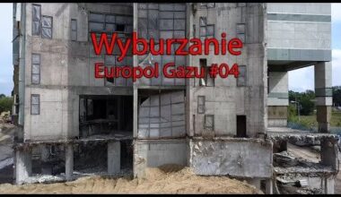 Demolition of the Europol Gaz #4 building in Warsaw