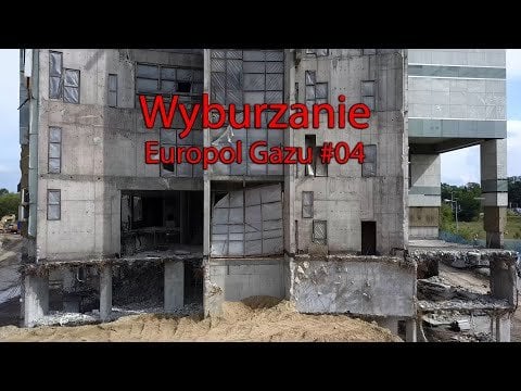 Demolition of the Europol Gaz #4 building in Warsaw