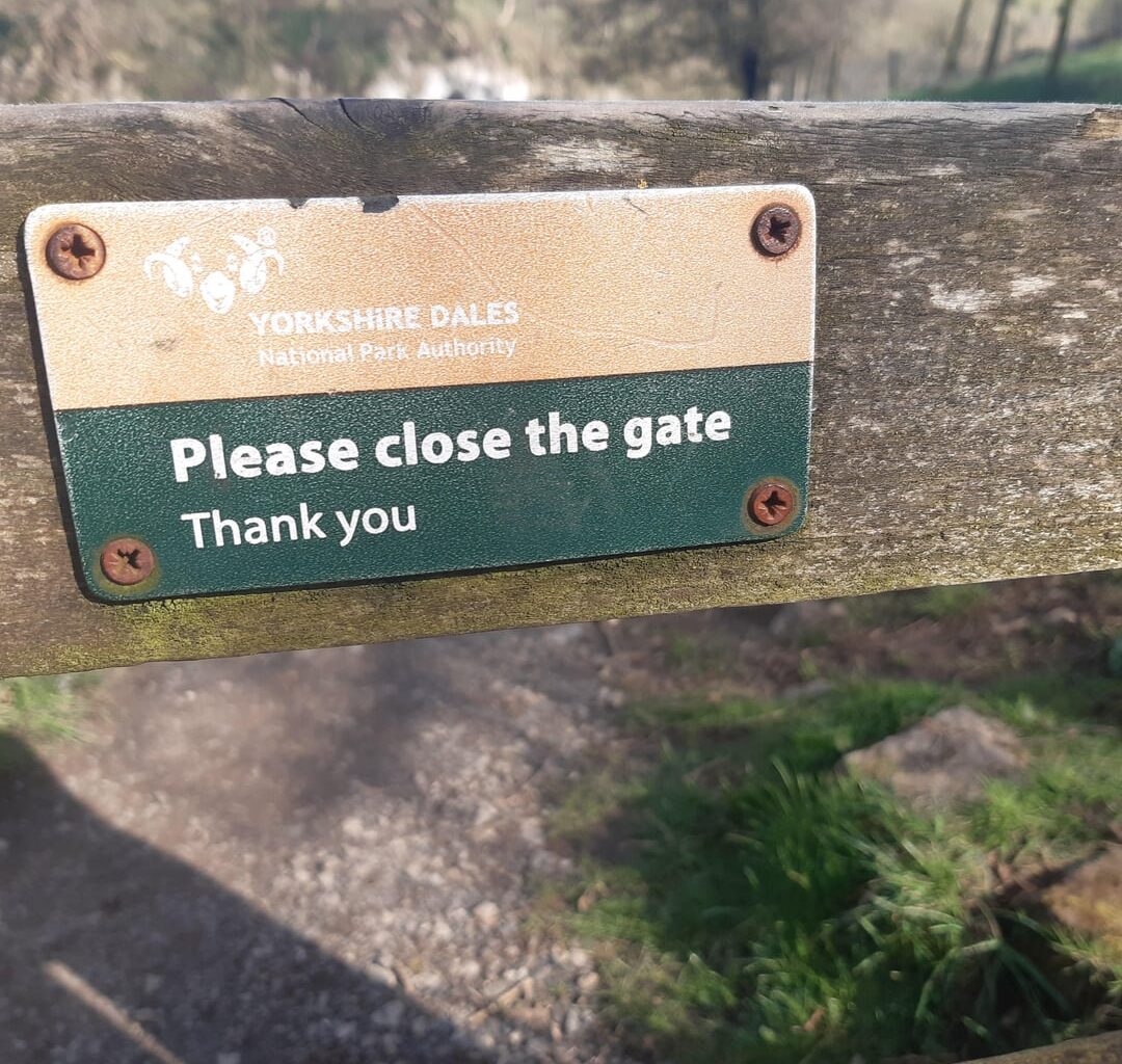 "Please close the gate" ah yes so I can keep the sheep in😂