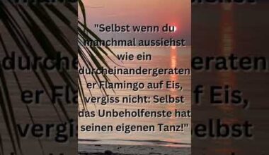 "Unbeholfener Flamingo: Tanze trotzdem deinen eigenen Tanz!"