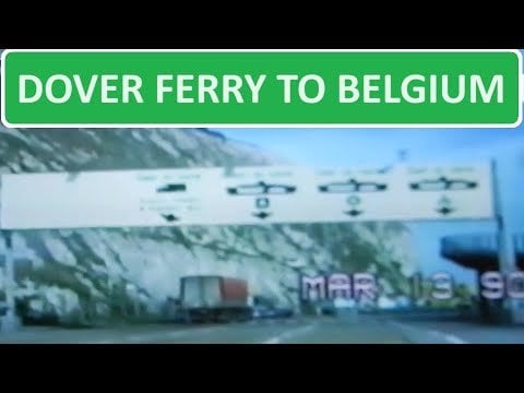 1990 Video | Dover Ferry to Ostend Belgium